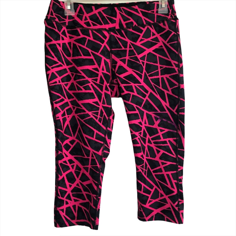 Impact cropped workout leggings black &  pink M